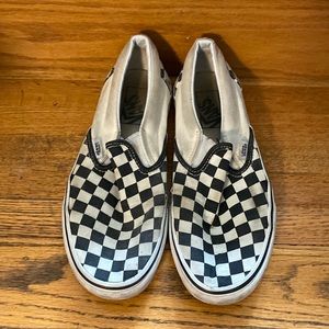 Vans checkered slip-on skate shoes